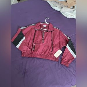 NWT 🏷️ | BCBGeneration Nylon Crop Quarter Zip